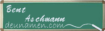 Bent Aschmann Visitenkarte